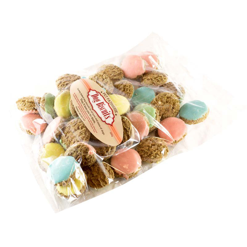 Pet Patisserie Dog Biscuits Iced 500g Bag