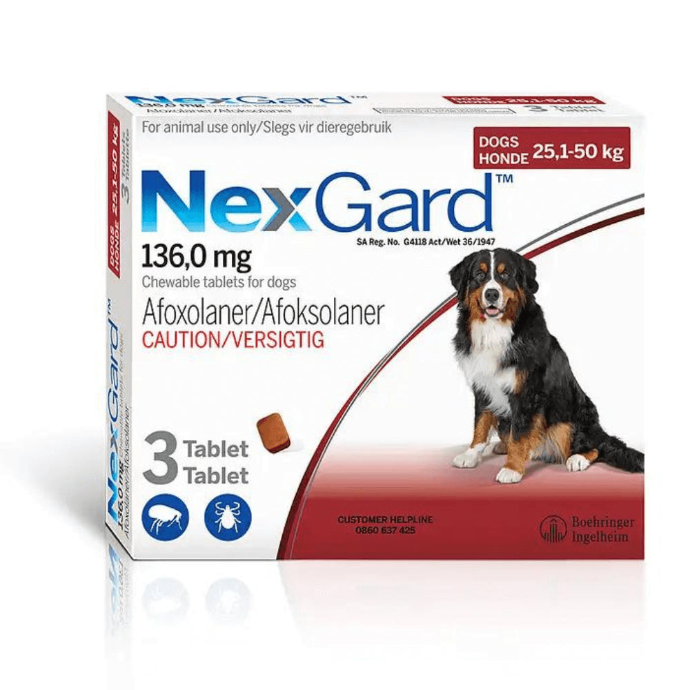 Nexgard Tick & Flea Chewable Tablet 25,1 - 50kg 1's