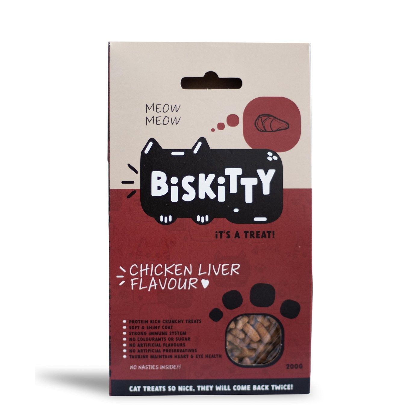 Biskitty treats Chicken Liver 200g treat