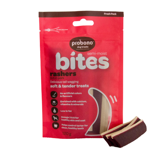 Probono Bites Pork Rachers 120g Sachet