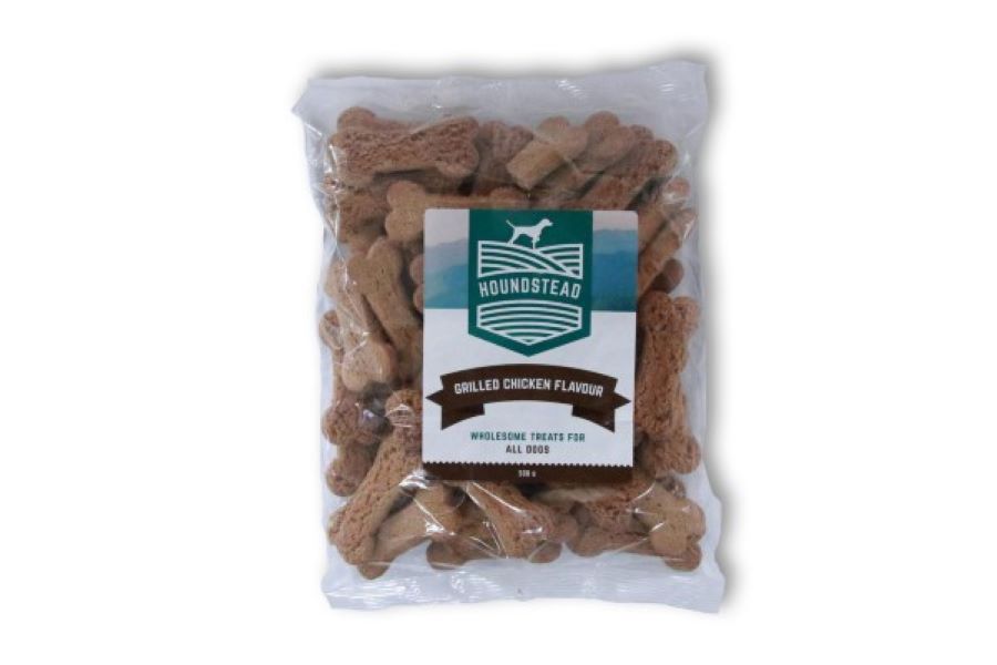 Houndstead Biscuits Grilled Chicken Flavour 500g Bag