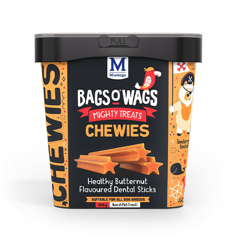 Montego Chewies Butternut Dental Sticks 500g Tub