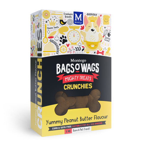 Montego Crunchies Yummy Peanut Butter Flavour 1kg Box