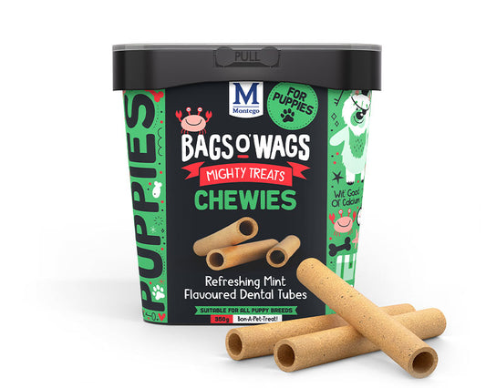 Montego Chewies Lekker Mint & Cream Flavoured Springbokkie Swirls 500g Tub