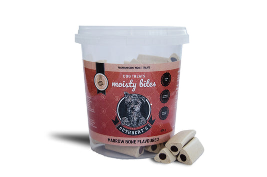 Cuthbert's Moisty Bites Dog Treats Marrow Bone Tub 500g Tub