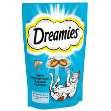 Dreamies Cat Treat Salmon 60g Sachet