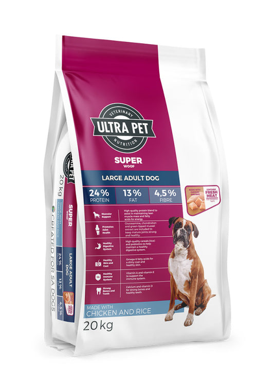Ultra Pet Superwoof Large Adult Dog Chicken & Rice 20 kg